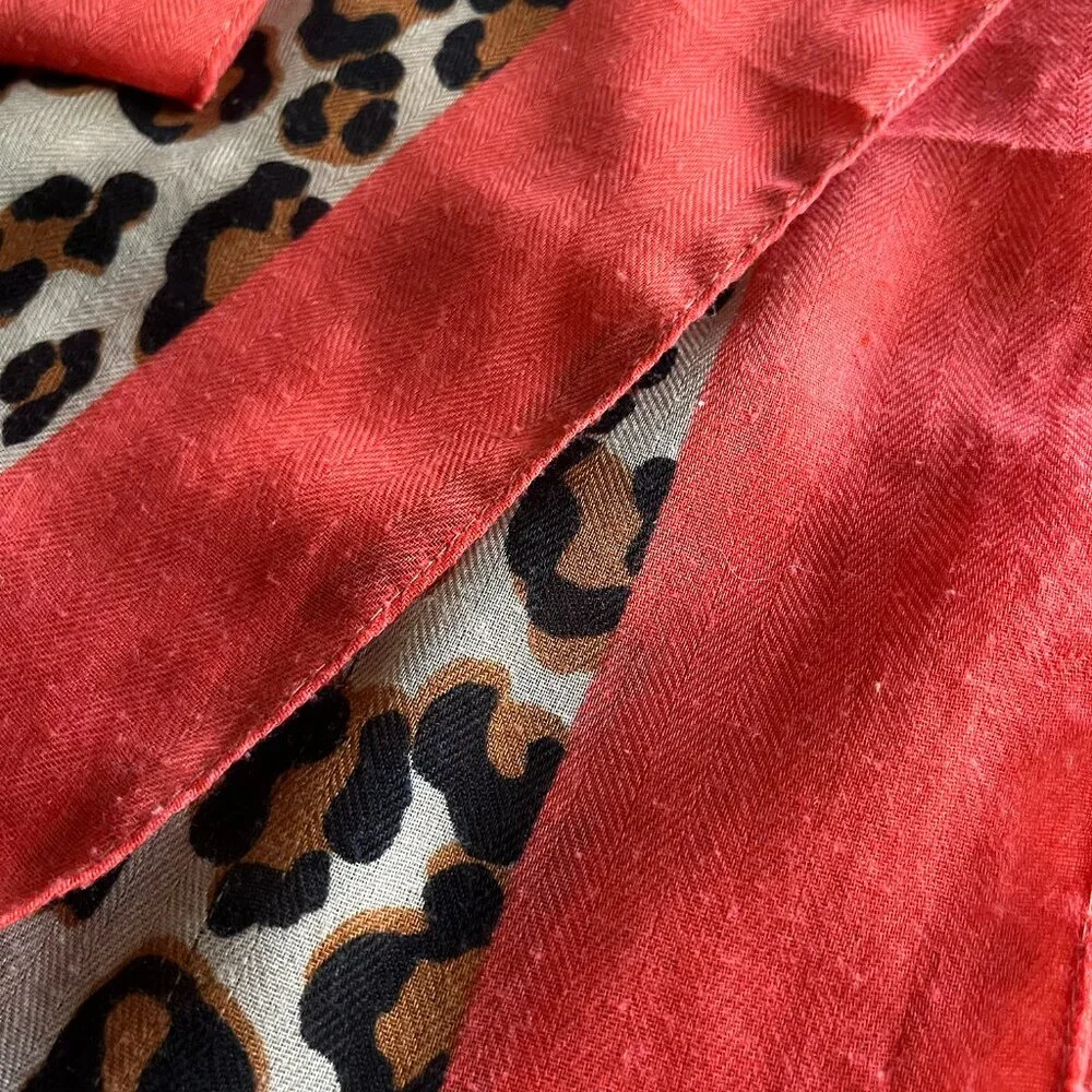Leopard print infinity scarf
